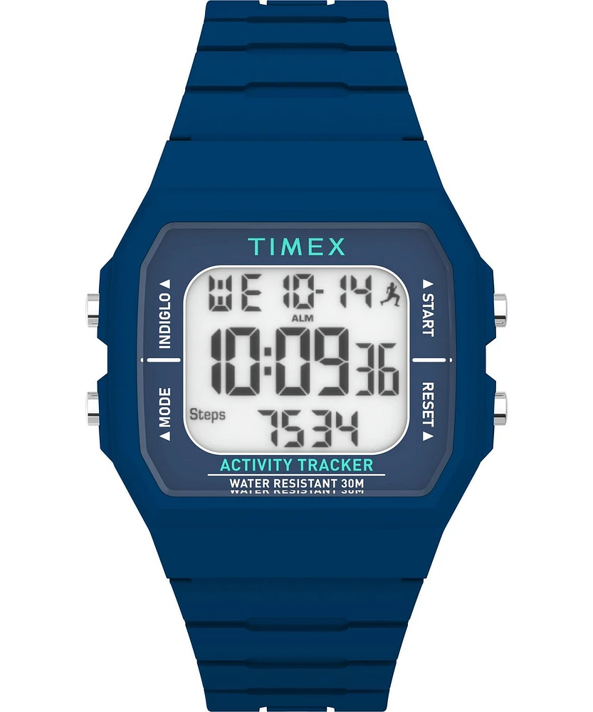 Montre Timex 40 mm suivi des pas et activités bracelet en silicone