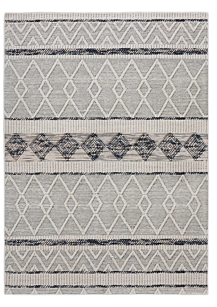 Mirage Novi Cream & Grey 2' x 3' Accent Rug