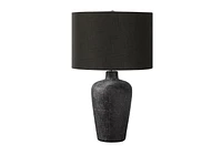 Monarch Specialties Lighting, Table Lamp, 24"h, Black Ceramic, Black Shade, Contemporary