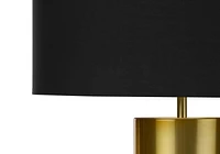 Monarch Specialties Lighting, 25"h, Table Lamp, Black Concrete, Black Shade, Contemporary