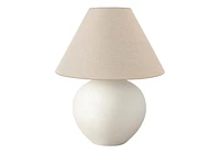 Monarch Specialties Lighting, 16"h, Table Lamp, Cream Shade, Cream Ceramic, Contemporary