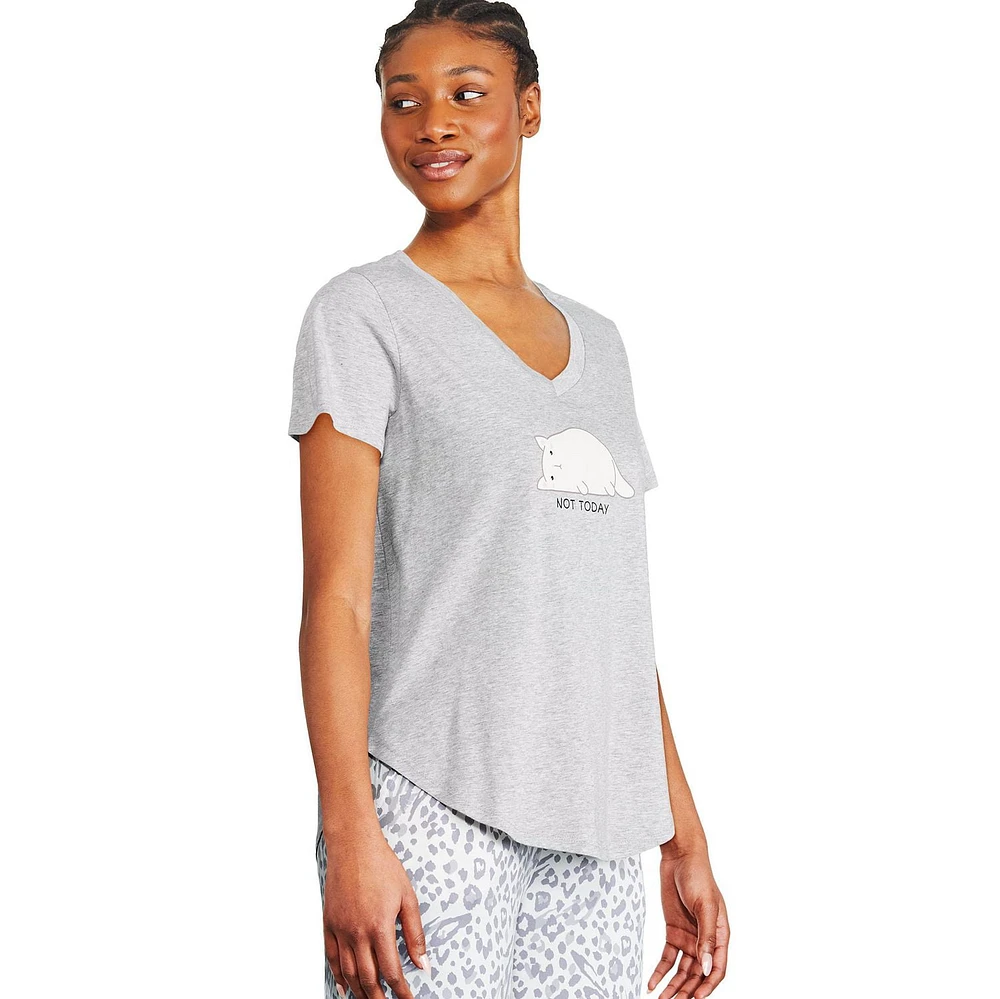 T-shirt de nuit avec imprimé graphique George pour femmes