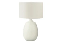 Monarch Specialties Lighting, 26"h, Table Lamp, Ivory / Cream Shade, Cream Resin, Contemporary