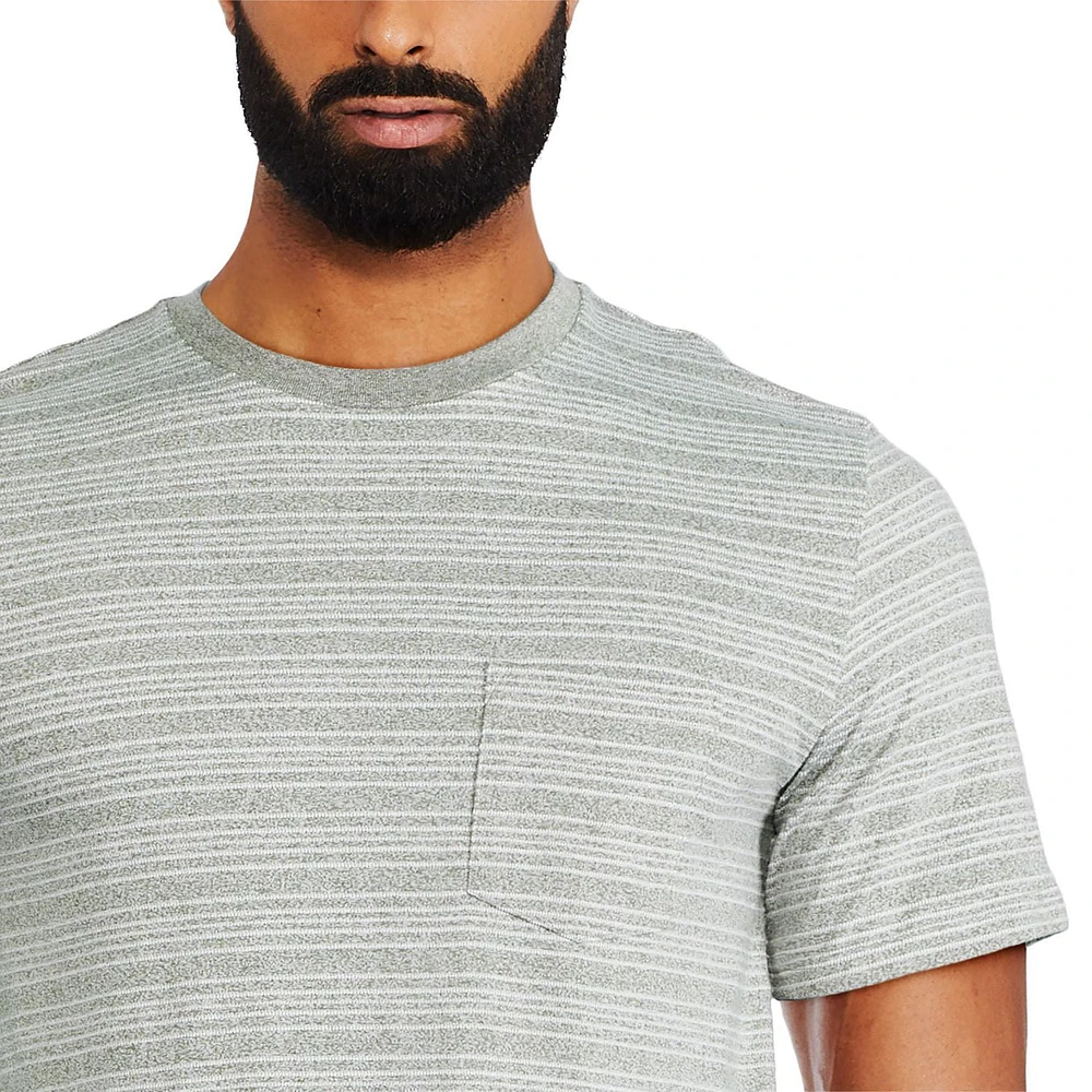 T-shirt avec poche George pour hommes Tailles P-TG