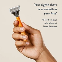 Harry's Men's Razor: 1 Ember Razor Handle + 2 Razor Blade Cartridges, 1 handle, 2 cartridges