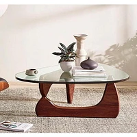 Heavenly Collection Large Walnut Wood Coffee Table