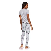 No Boundaries Women's Pajama 2-Piece Set