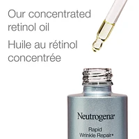 Neutrogena Anti Aging Retinol Oil For Face, Rapid Wrinkle Repair Face Serum & Eye Serum, 30 mL