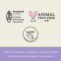Marcelle Crème de nuit hydratante 24 h avec acide hyaluronique et niacinamide Tous types de peau, 50 mL