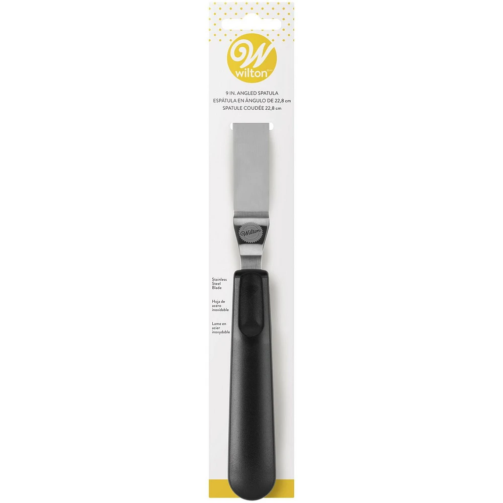 Wilton Black Angled Icing Spatula, 22.8 cm (9 In)