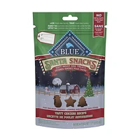 Blue Buffalo Chicken Santa Snacks Soft-Moist Dog Treats, 127g