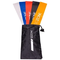 GoZone 5-Pack Looped Resistance Bands – Multi-Colour, With carry bag