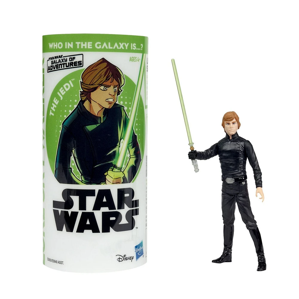 Star Wars Galaxy of Adventures Luke Skywalker Figure and Mini Comic