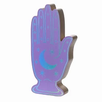 8inch Halloween Themed Purple Wood Hand For Halloween Indoor Decorations