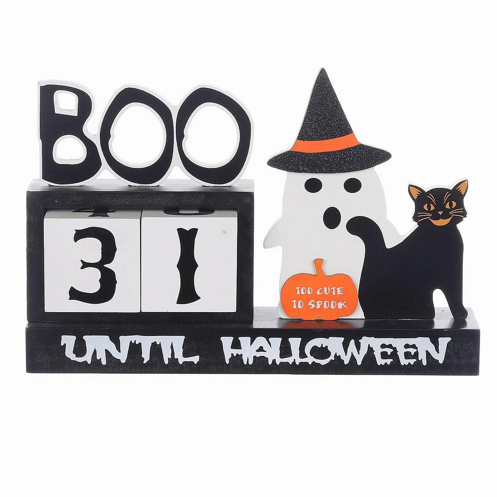 9.5inch Halloween Themed Ghost Calendar For Halloween Indoor Decorations