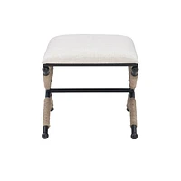 Remi Campaign Accent Stool