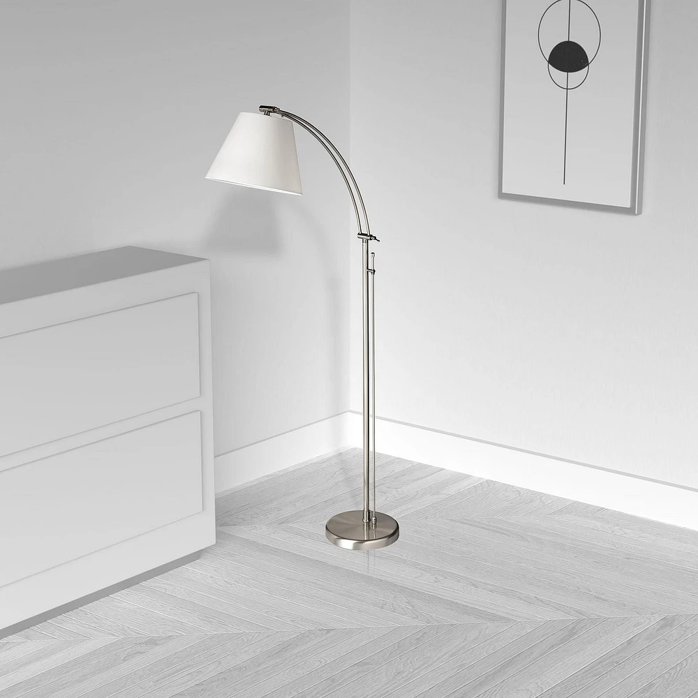 Dainolite DM2578-F-SC Satin Chrome Floor Lamp