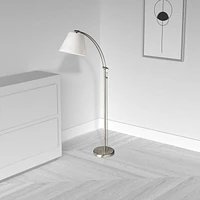 Dainolite DM2578-F-SC Satin Chrome Floor Lamp