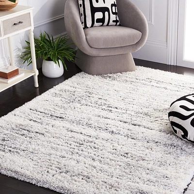 SAFAVIEH Fontana Dalia Distressed Stripes Plush Shag Area Rug