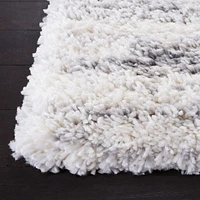 SAFAVIEH Fontana Dalia Distressed Stripes Plush Shag Area Rug