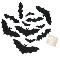 Black Halloween Bat Stickers