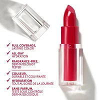 Rouge à lèvres Clean, Fini satin, Tenue 24 heures, Squalane, Avocat et aloès, Sans carmin, non desséchant Crémeux et confortable