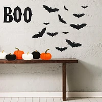 Black Halloween Bat Stickers