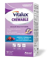 VITALUX® Advanced, Chewable Ocular Multivitamin, Macular Degeneration Supplement with AREDS 2, AMD, 50 Chewable Tablets