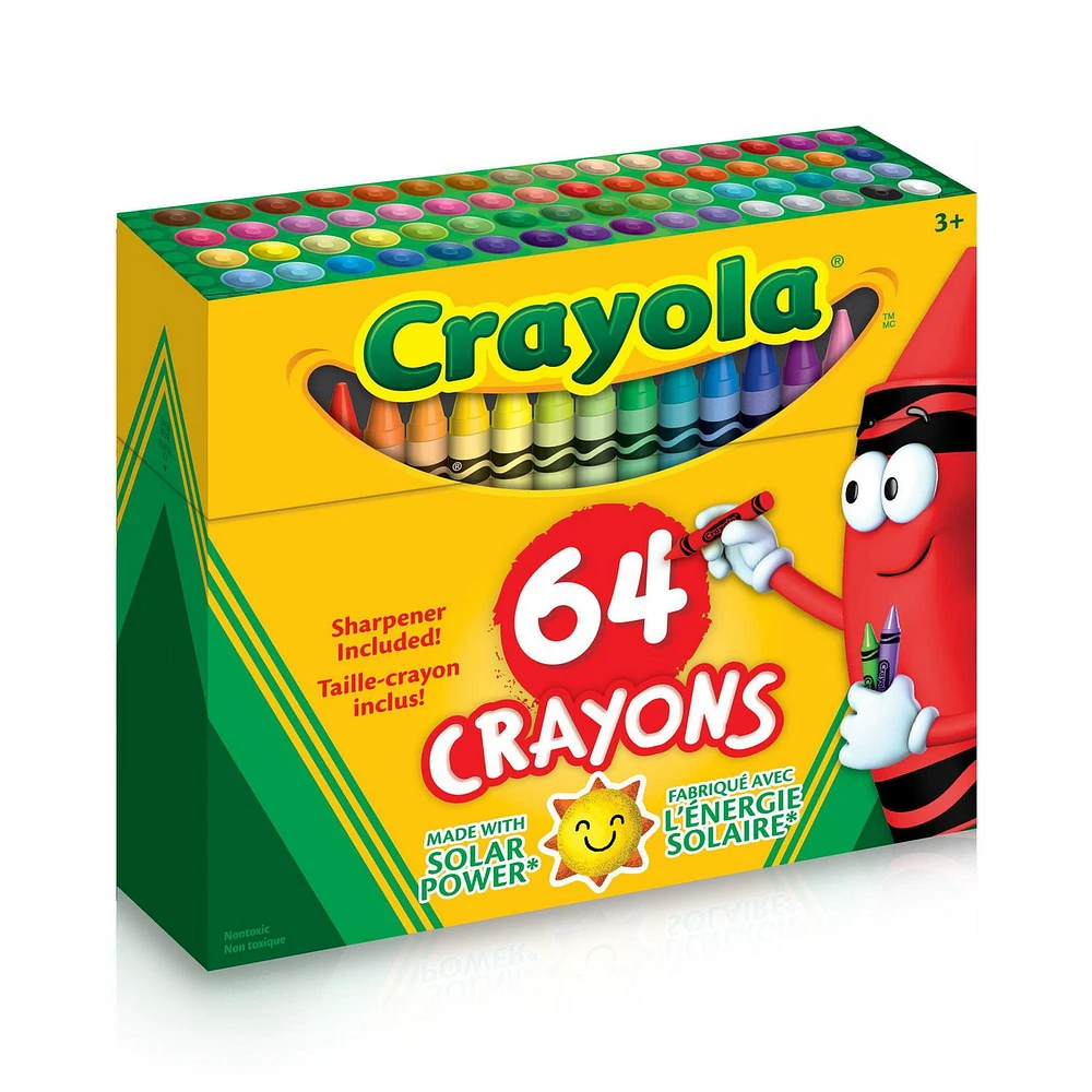 Crayola Crayons, 64 Count, 64 colourful crayons