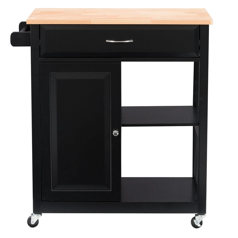 CorLiving Sage Wood Kitchen Cart With Cupboard