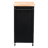 CorLiving Sage Wood Kitchen Cart With Cupboard