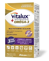 VITALUX® Advanced Plus Omega-3, Ocular Multivitamin, Macular Degeneration Supplement with AREDS 2, AMD, 75 Softgel Capsules