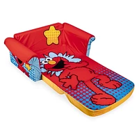 Marshmallow Furniture, Children's 2-in-1 Flip Open Foam Sofa, Sesame Street’s Elmo, by Spin Master