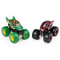 Monster Jam, Official Dragon vs. Octon8er Die-Cast Monster Trucks, 1:64 Scale, 2 Pack