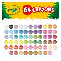 Crayola Crayons, 64 Count, 64 colourful crayons