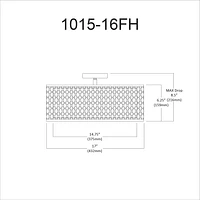 Dainolite 1015-16FH-SC Flush Mount