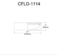 Dainolite CFLD-1114- Flush Mount