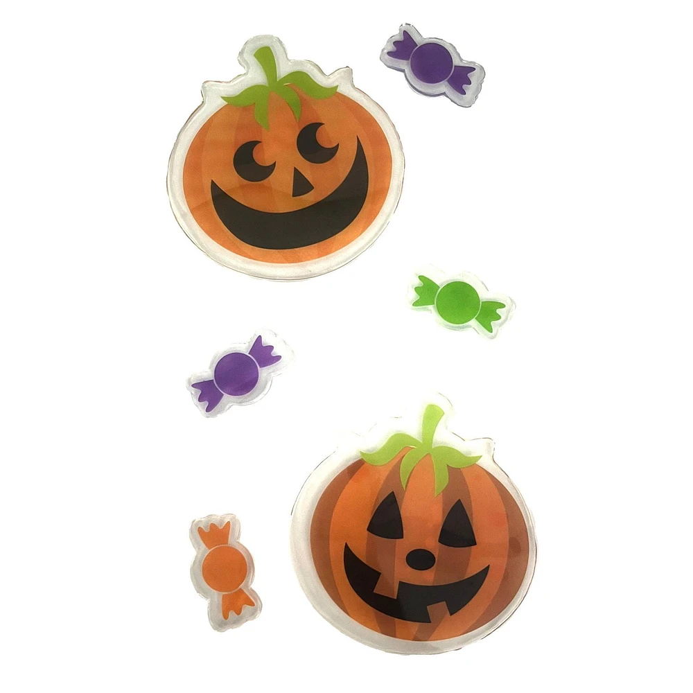 11 "X 6 " HALLOWEEN WINDOW GEL CLINGS