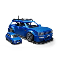 MEGA Hot Wheels Audi Avant RS2 Race Car Building Toy Kit (357 Pieces) for Collectors, Ages 13Y+