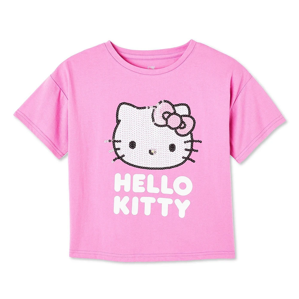 Hello Kitty Girls' Boxy Crop Tee