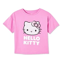 Hello Kitty Girls' Boxy Crop Tee