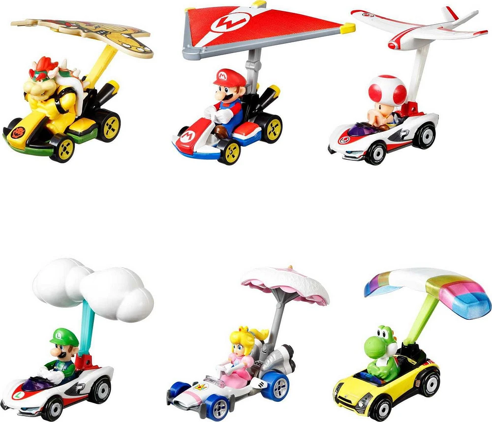 Hot Wheels Mario Kart Toad P-Wing Plane Glider