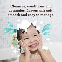 Aveeno Kids 2-in-1 Hydrating Shampoo & Conditioner, Oat Extract, Kids Hair Care, Detangler, Hypoallergenic, Tear-Free, For Sensitive Skin & Scalp, 354 mL