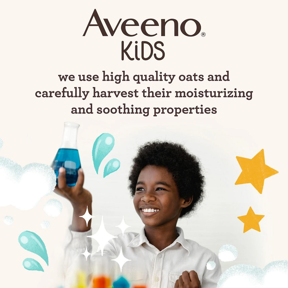 Aveeno Kids 2-in-1 Hydrating Shampoo & Conditioner, Oat Extract, Kids Hair Care, Detangler, Hypoallergenic, Tear-Free, For Sensitive Skin & Scalp, 354 mL