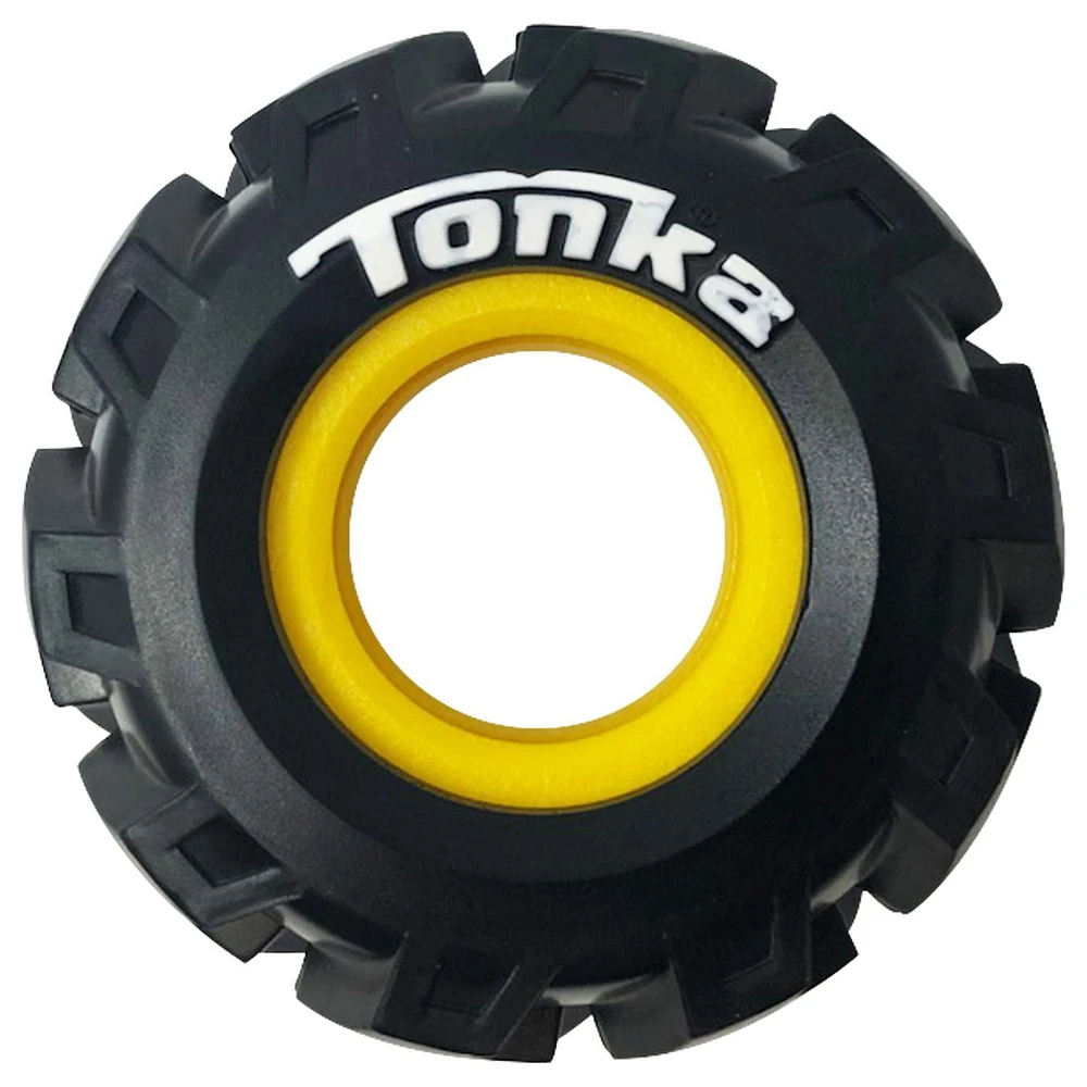 Tonka Seismic Tread Tire with Insert Dog Toy, 5 in