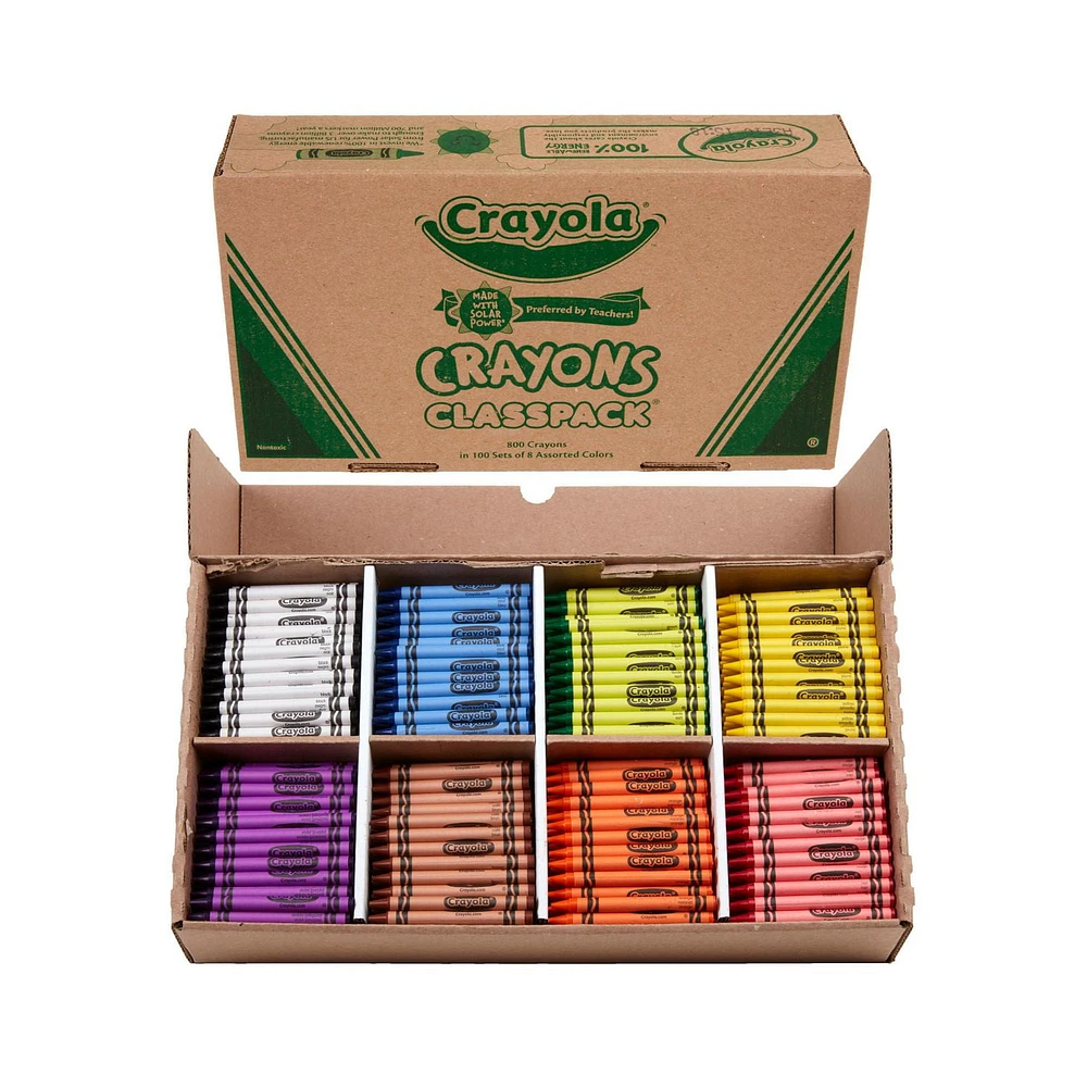 Crayola Crayon Classpack, 800 Count - 8 Colours