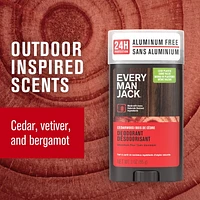 Déodorant Every Man Jack - Bois de cèdre | Déodorant sans aluminium, dérivé naturellement, végétalien, sans cruauté envers les animaux | 85G Déodorant Every Man Jack 85g