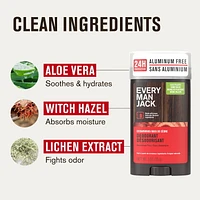 Déodorant Every Man Jack - Bois de cèdre | Déodorant sans aluminium, dérivé naturellement, végétalien, sans cruauté envers les animaux | 85G Déodorant Every Man Jack 85g