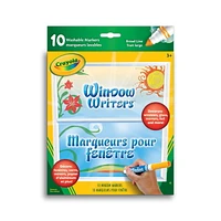 Crayola Washable Window Writers Markers, 10 Count, 10 Washable Window Markers