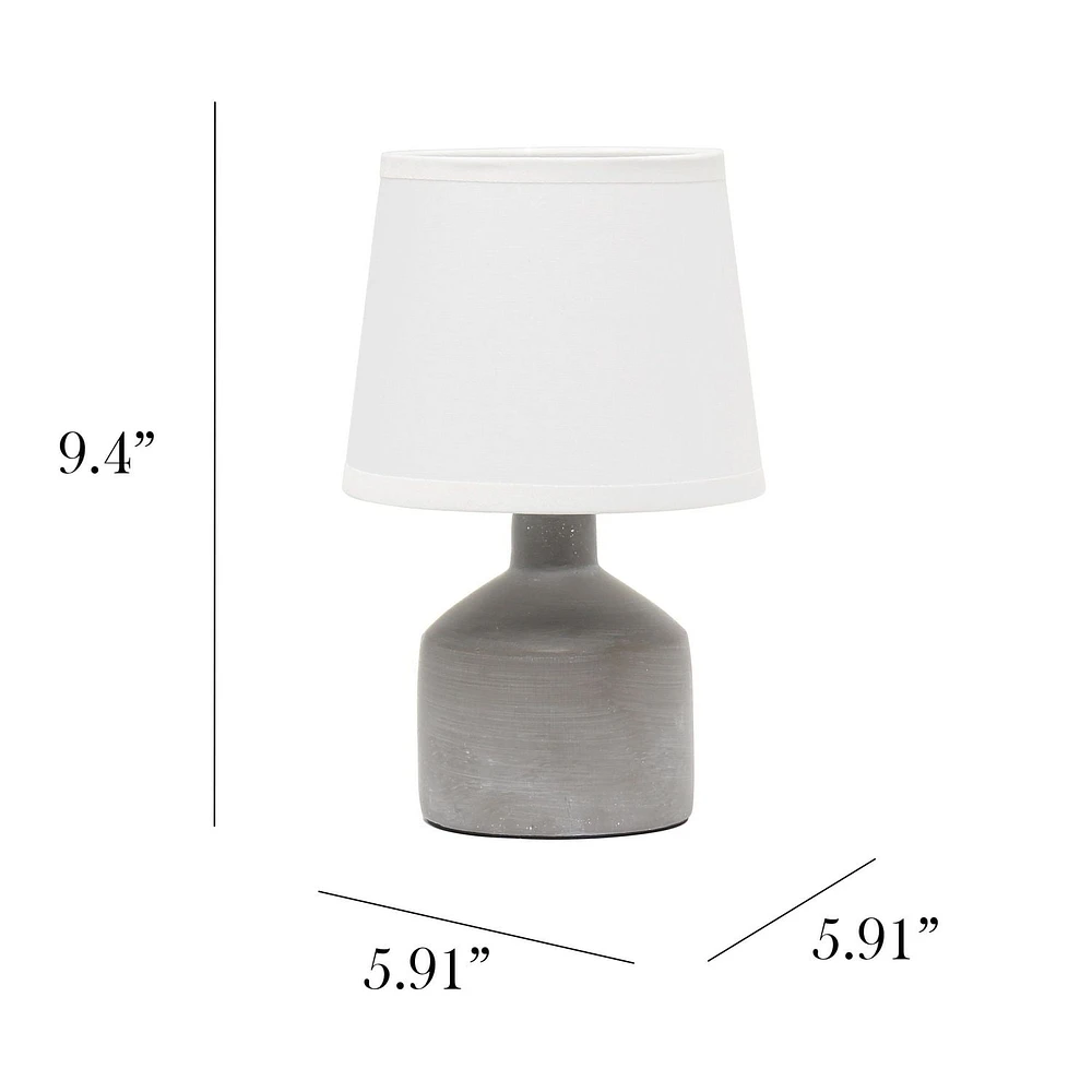 Simple Designs Mini Bocksbeutel Ceramic Table Lamp